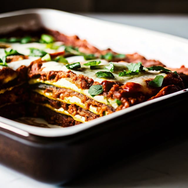 Low Carb Chicken Zucchini Enchilada Bake