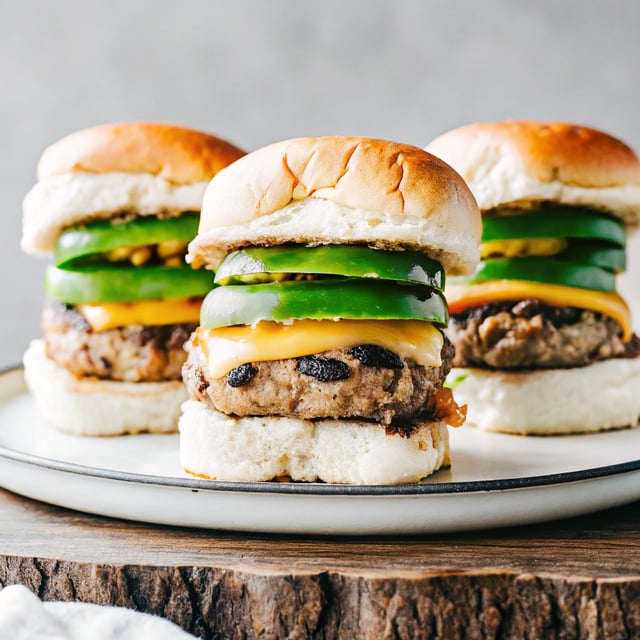 New Mexican Green Chile Black Bean Burgers