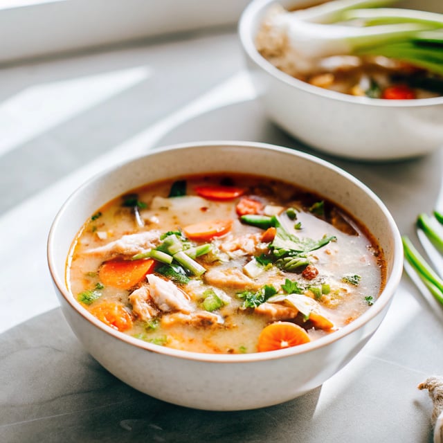 Nourishing Asian-Inspired Chicken Soup