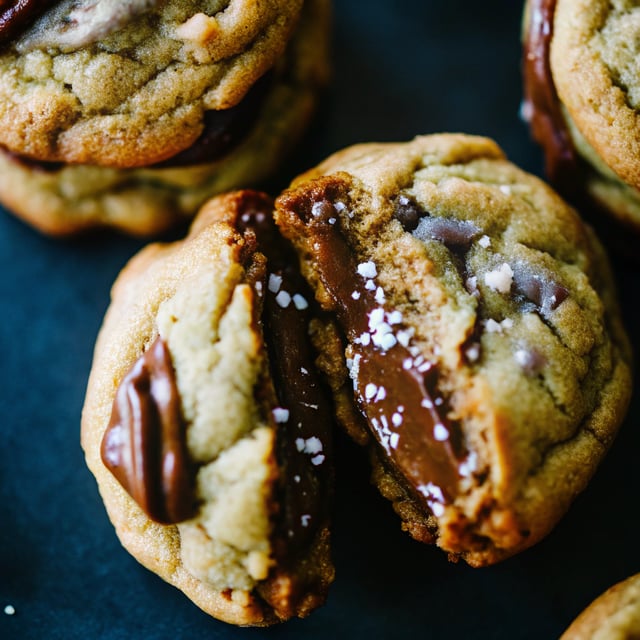 Nutella Stuffed Brown Butter + Sea Salt Chocolate Chip Cookies {The Best Cookies in The World}