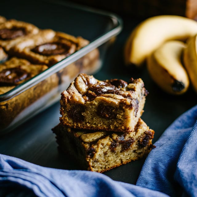 Nutella-Swirled Chocolate Chunk Peanut Butter Blondies {no butter, flourless, gluten-free}