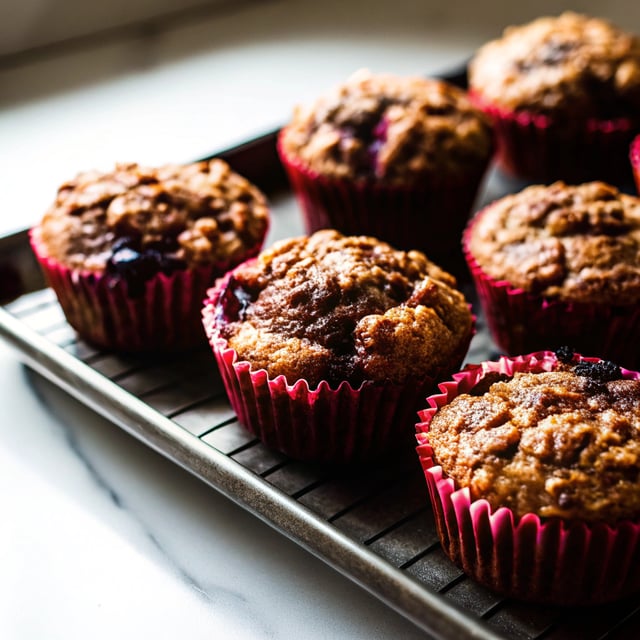 Oatmeal Blueberry Applesauce Muffins with Walnut Oat Streusel