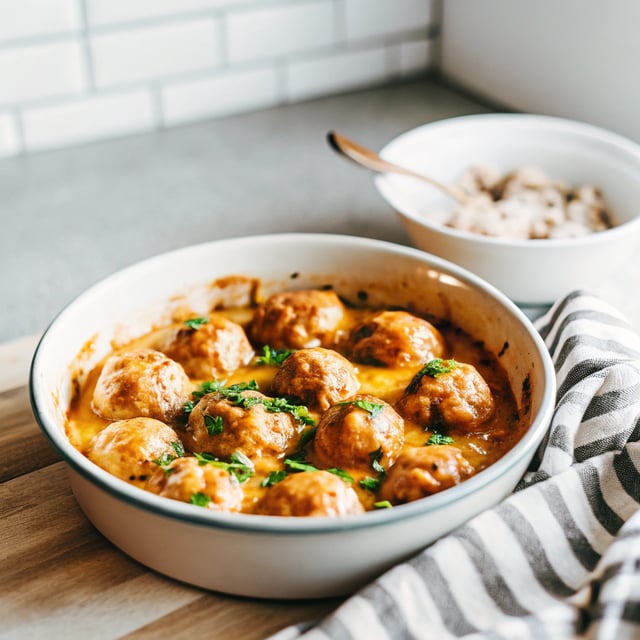Oh So Good Chicken Meatballs in Pumpkin Coconut Curry Sauce