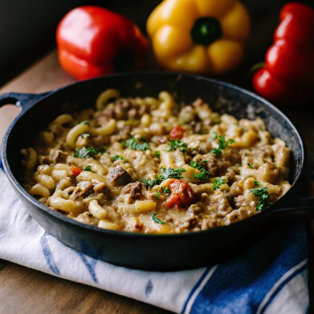One Pan Lightened Up Hamburger Helper