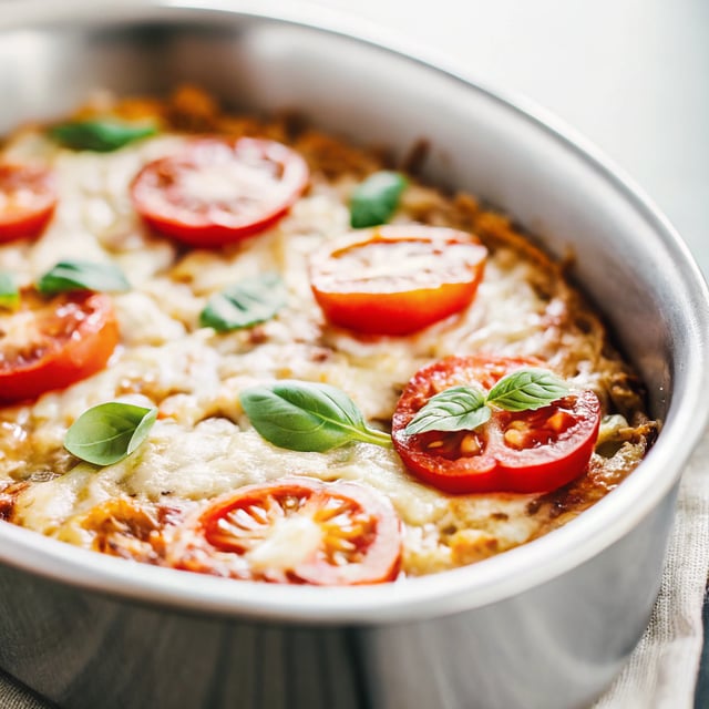 One Pan Tomato Basil Baked Orzo