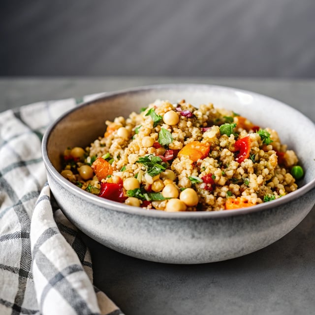 One Pot Moroccan-Inspired Chickpea Quinoa Salad