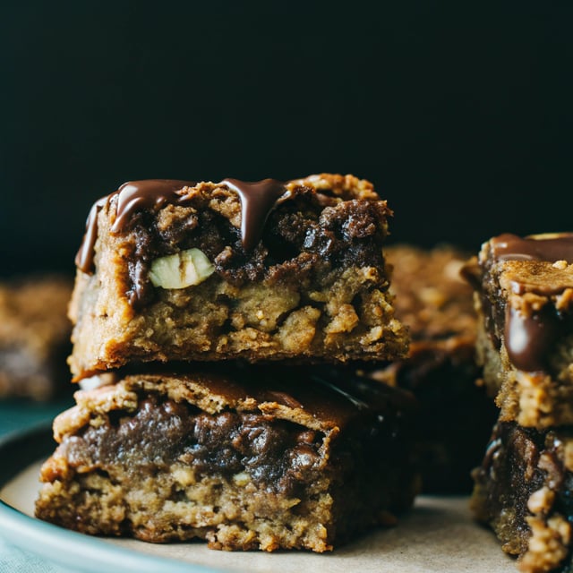 Ooey-Gooey Dark Chocolate Espresso Date Oat Bars