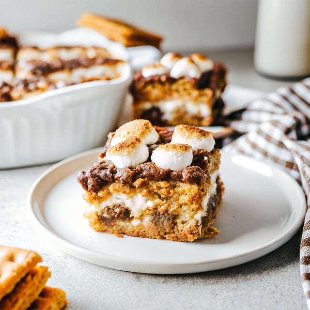 Ooey-Gooey Tahini S’mores Bars
