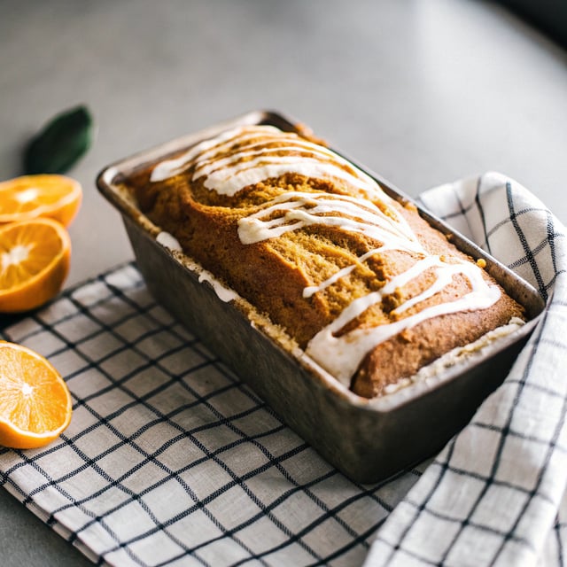 Orange Gingerbread Swirl Loaf