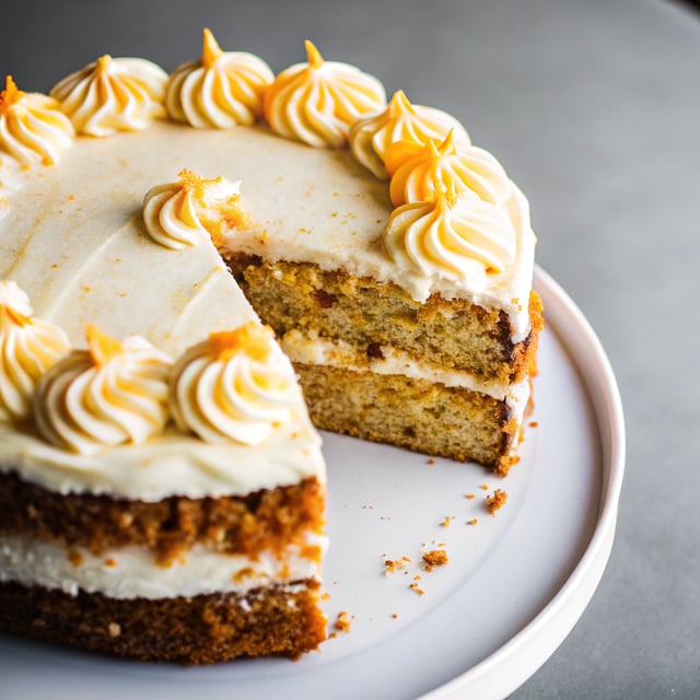 Orange Zucchini Cake with Orange Frosting