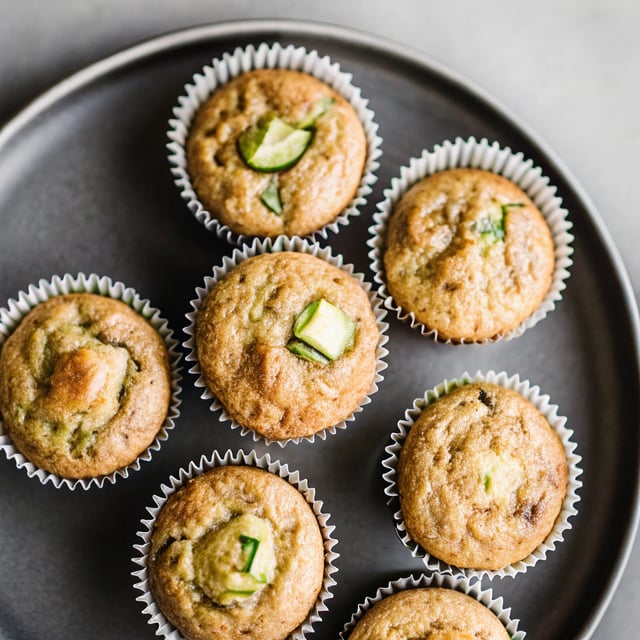 Paleo Banana Zucchini Muffins