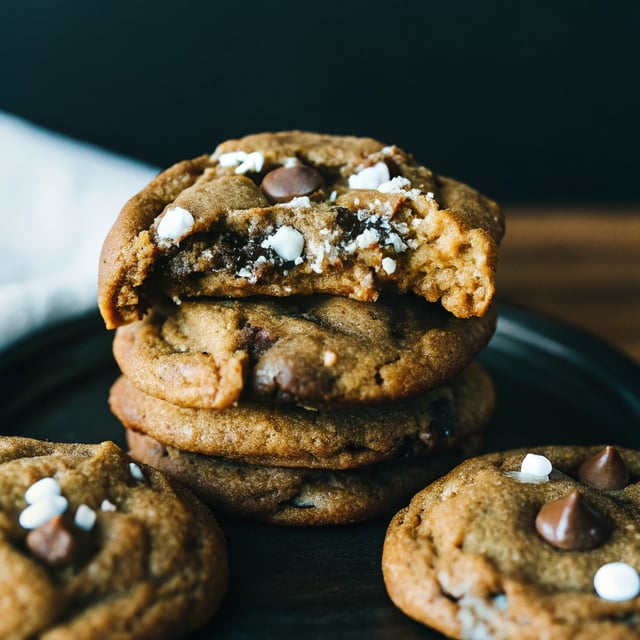 Peanut Butter Chocolate Chip Cookies with Sea Salt