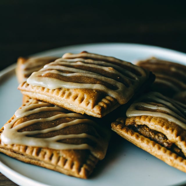 Pumpkin Cream Cheese Pop Tarts with Maple Cream Cheese Frosting