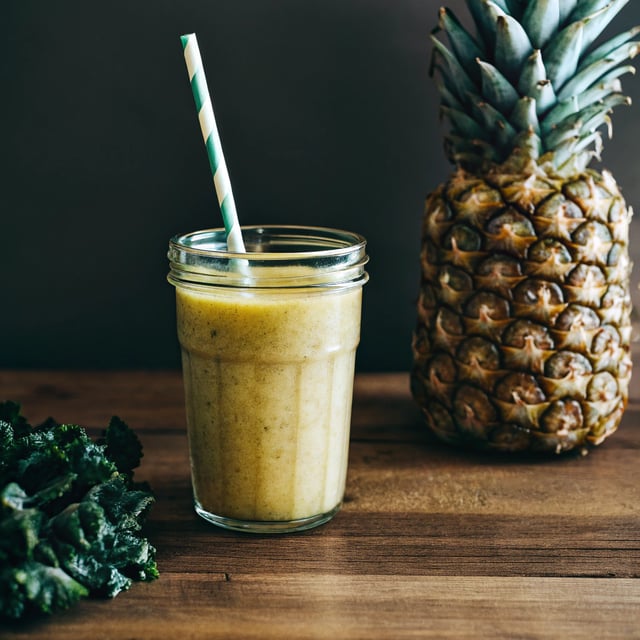 Refreshing Pineapple Kale Smoothie
