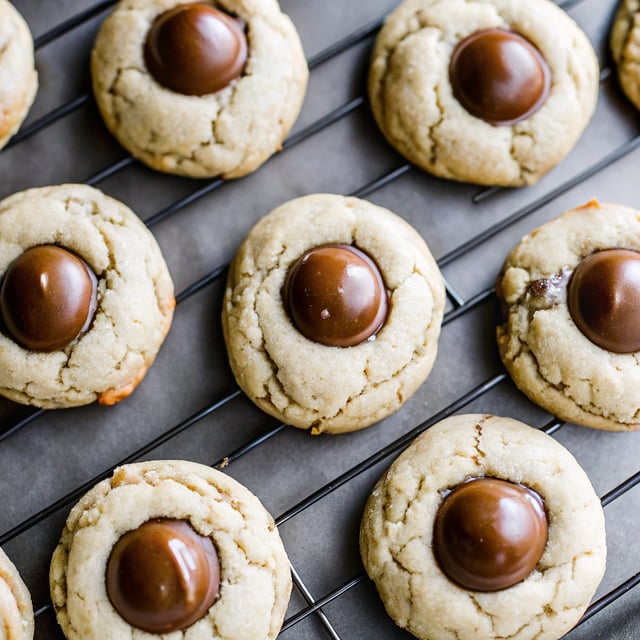 Rolo Stuffed Peanut Butter Cookies