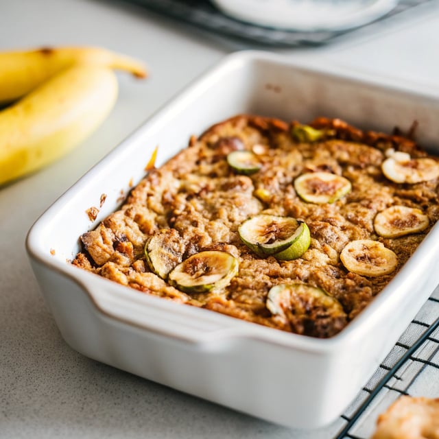 Salted Brown Butter Banana Zucchini Baked Oatmeal