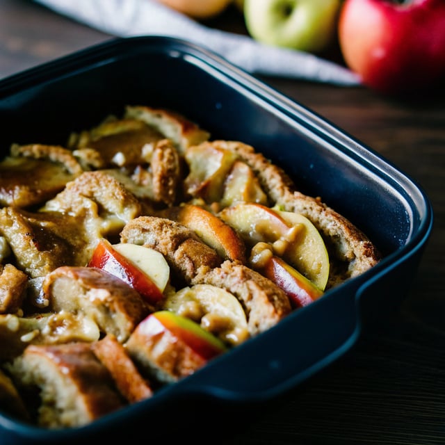 Salted Caramel Apple French Toast Casserole