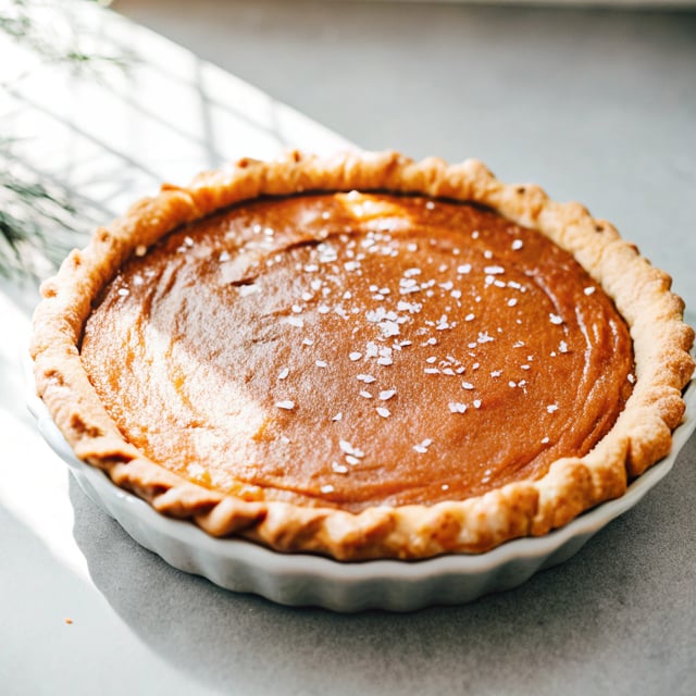 Salted Maple Bourbon Sweet Potato Pie
