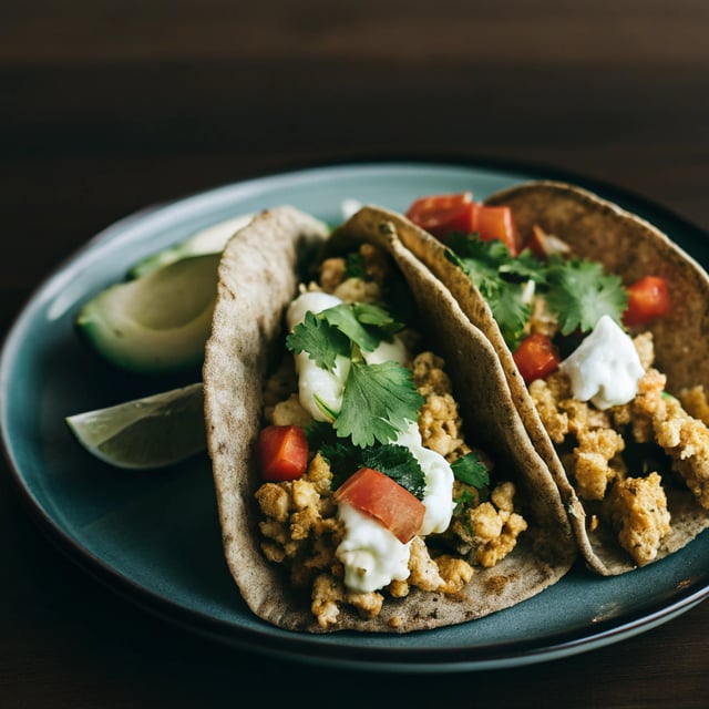 Scrambled Tofu Breakfast Tacos