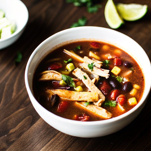 Slow Cooker Chicken Tortilla Soup