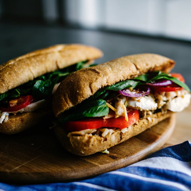 Slow Cooker Italian Chicken Sandwiches
