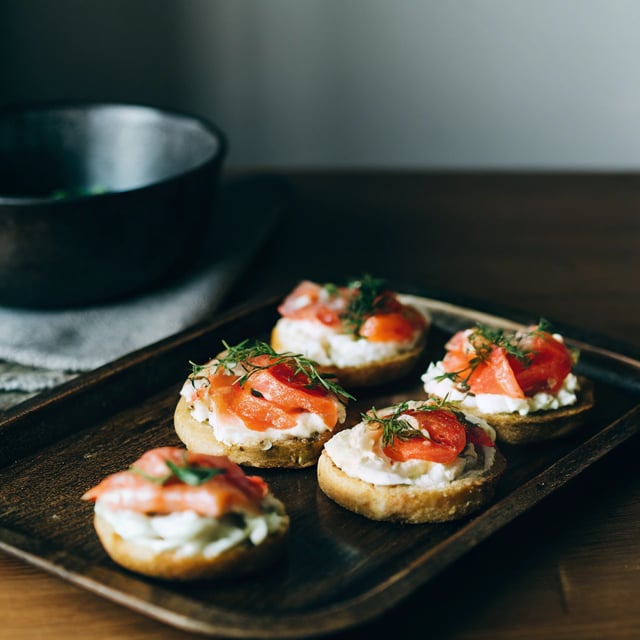 Smoked Salmon Crostini