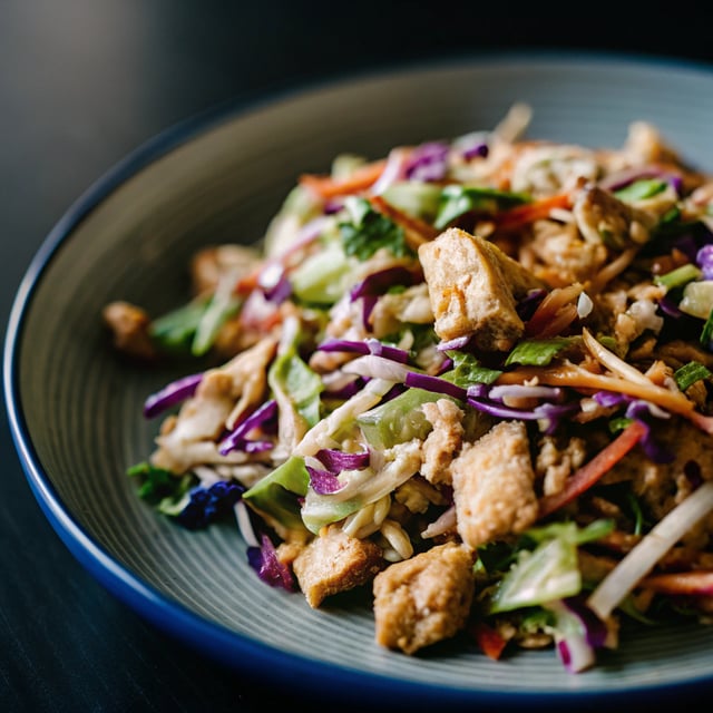 Spicy Ranch Chopped Chicken Cabbage Salad