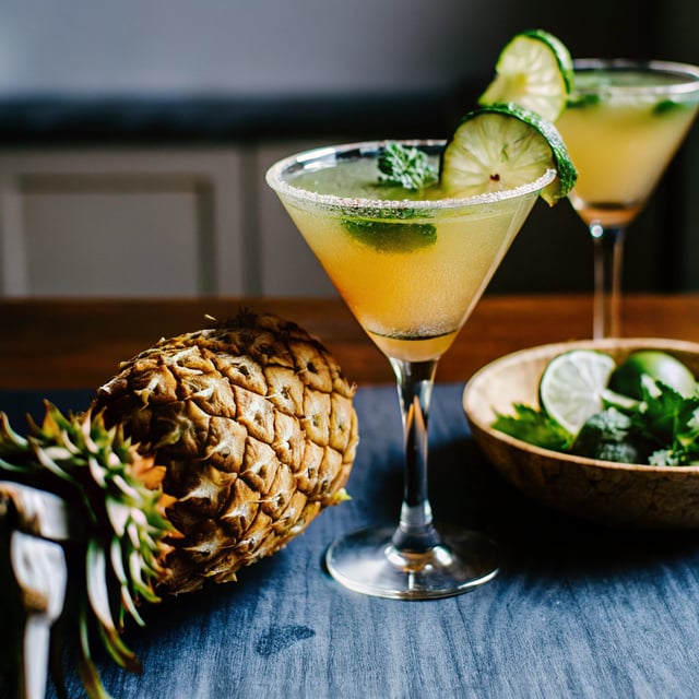 Spiked Tropical Green Juice (aka Green Margarita)