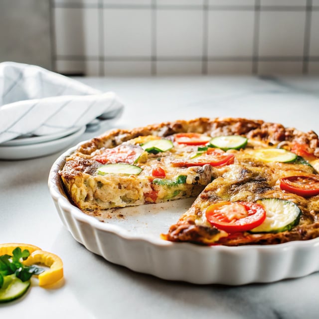 Summer Garden Crustless Zucchini Pie