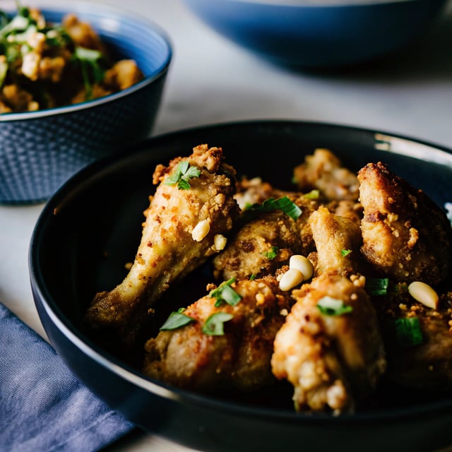 Thai-Inspired Peanut Chicken Wings
