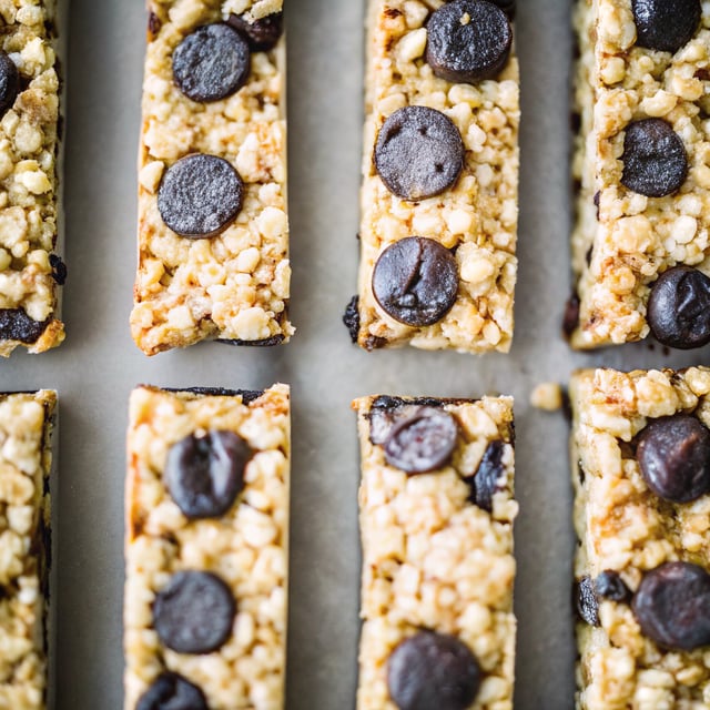 Toasted Quinoa, Dried Fig & Dark Chocolate Nut Free Granola Bars