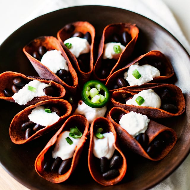 Vegan Butternut Squash Black Bean Enchiladas with Jalapeño Cashew Crema