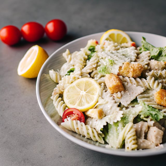 Vegan Caesar Pasta Salad