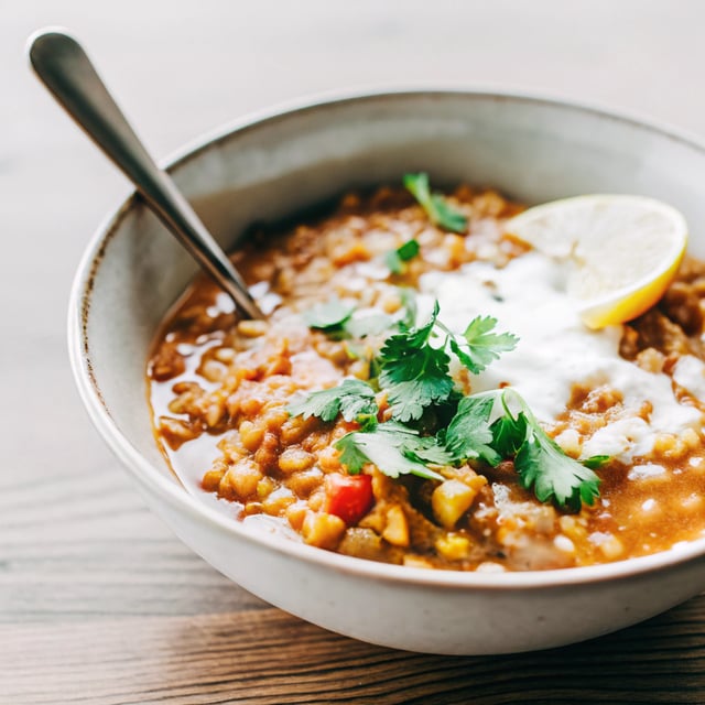 Vegan Coconut Tomato Lentil Soup