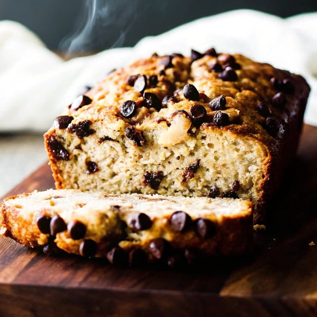 Vegan + Gluten-Free Chocolate Chip Oatmeal Banana Bread
