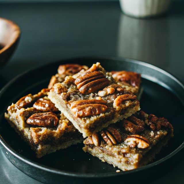 Vegan & Paleo Pecan Pie Bars
