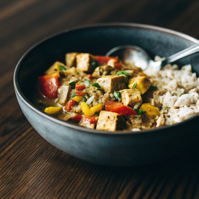 Vegan Slow Cooker Tofu Tikka Masala