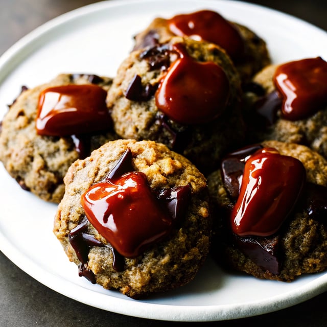 Whole Wheat Chocolate Chunk Oatmeal Cookies with Salted Date Caramel