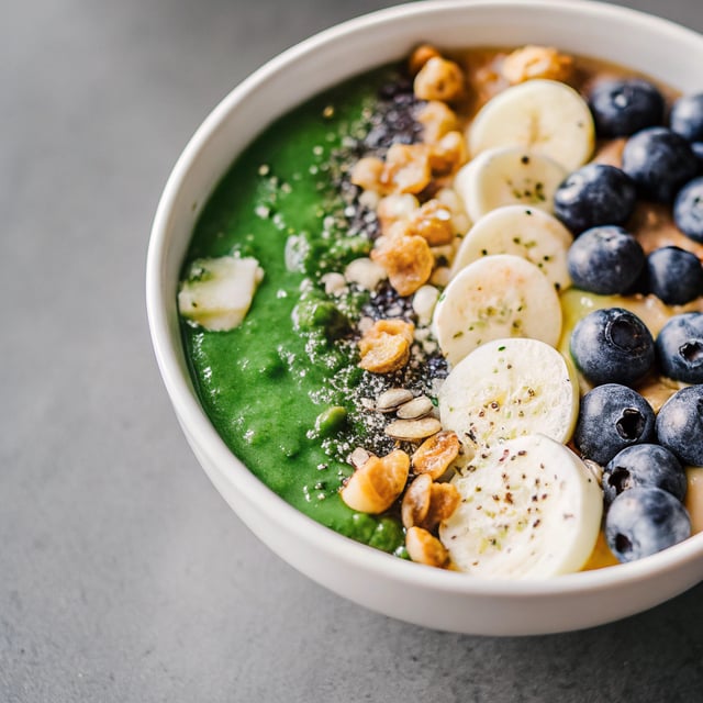 Wild Blueberry Banana Spinach Power Smoothie
