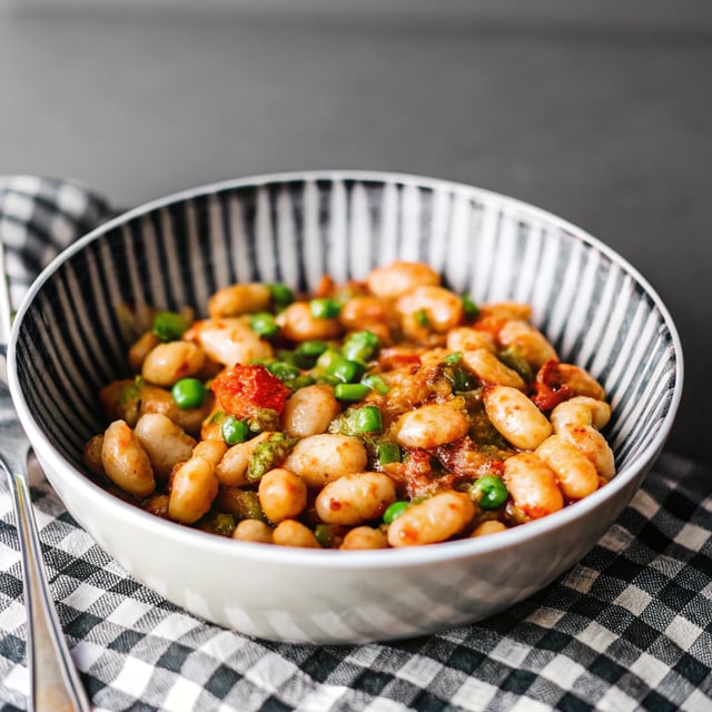 Smoky butter beans and peas