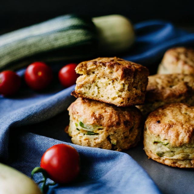 Cheesy Zucchini and Sun-Dried Tomato Scones
