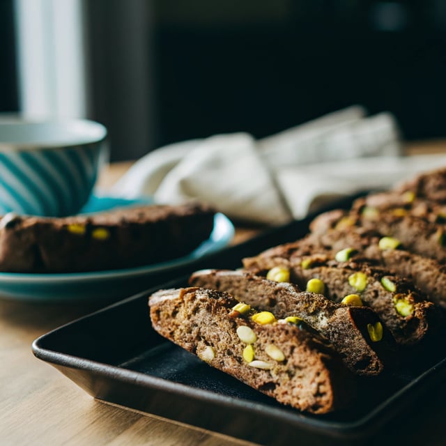Chocolate-Pistachio Biscotti