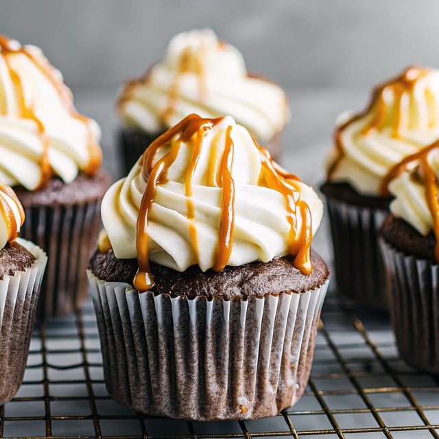 Chocolate Salted Caramel Cupcakes