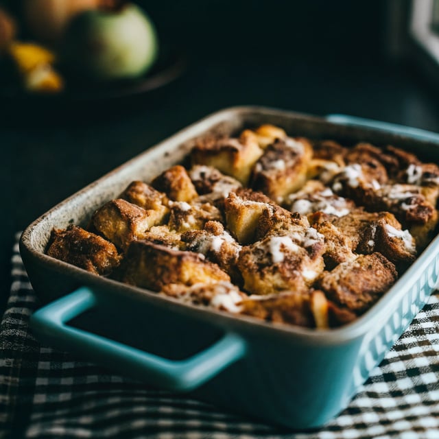 Cinnamon Roll Bread Pudding Breakfast Casserole