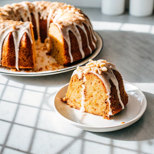 Coconut Bundt Cake with White Chocolate-Coconut Glaze