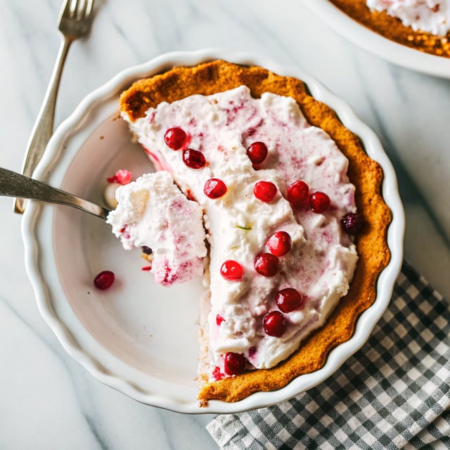 Cranberry Ice Cream Pie