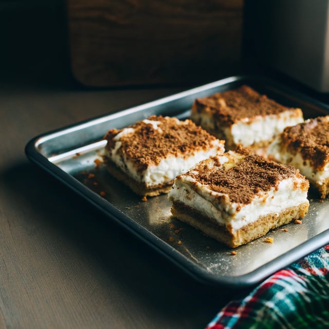 Eggnog Cheesecake Bars