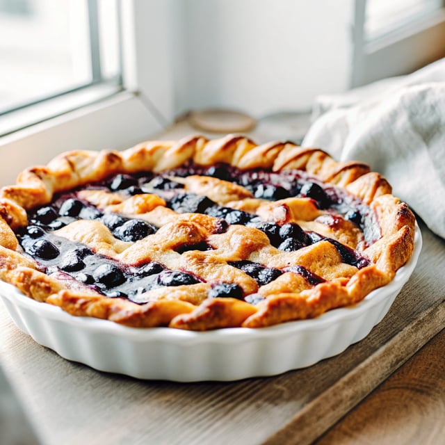 Fresh Blueberry Pie