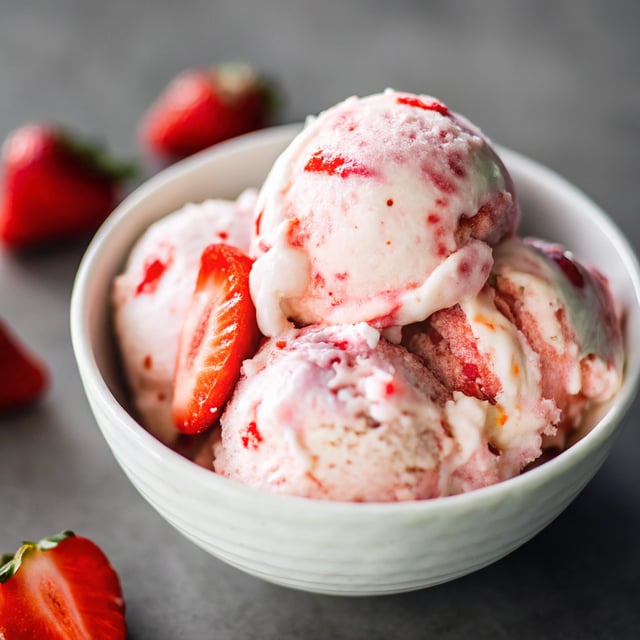 Fresh Strawberry Ice Cream