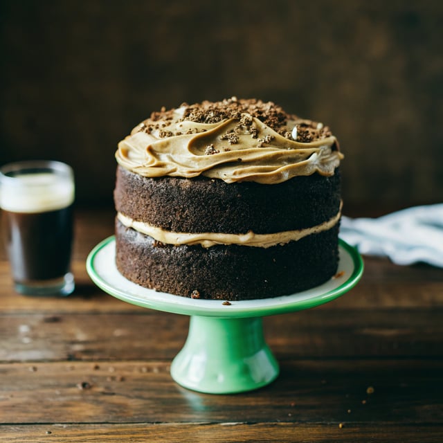 Guinness Chocolate Cake with Irish Cream Frosting